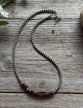 Load image into Gallery viewer, Purple Spiny Oyster 4mm Sterling Silver Pearls Choker Bead Necklace 16 Inch Gift