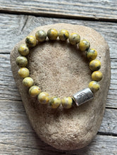 Load image into Gallery viewer, Kokopelli Bumblebee Jasper 7 Inch Stretch Stretchy Elastic Bead Bracelet Gift