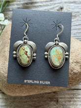 Load image into Gallery viewer, Navajo Sterling Silver Royston Turquoise Earrings C Yazzie