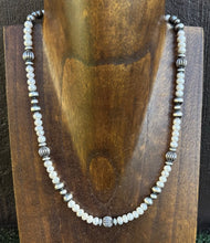 Load image into Gallery viewer, Southwestern Sterling Silver Freshwater Pearls Bead Necklace 18 inch Gift