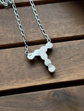 Load image into Gallery viewer, Navajo Sterling Silver Turquoise Alphabet T Chain Necklace KY