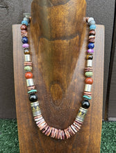 Load image into Gallery viewer, Tommy &amp; Rosita Singer T R Sterling Silver Purple Spiny Oyster Bead Necklace 20