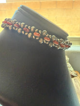 Load image into Gallery viewer, Sterling silver orange spiny oyster choker necklace