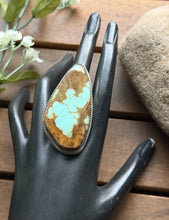 Load image into Gallery viewer, Navajo Native Sterling Silver Number 8 Turquoise Adjustable Ring Leslie Nez Gift