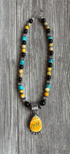 Load image into Gallery viewer, HandmadeNavajoJasperPendentSterlingSilver
WithTurquoiseOnyxandJasperWithNecklace