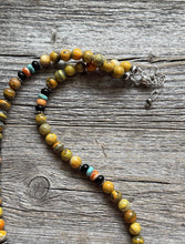 Load image into Gallery viewer, Bumblebee Jasper Multi Stone Color Sterling Silver Bead Necklace. 18 inch Gift