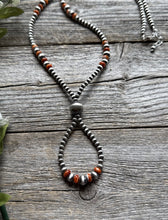 Load image into Gallery viewer, Jacla Sterling Silver Multi Graduated Spiny Oyster Pearls Bead Necklace 24 inch