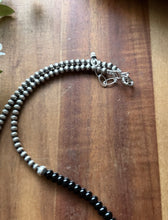 Load image into Gallery viewer, Sterling Silver Black Onyx W Multi Bead Pearls Necklace. 18 Inch. Gift