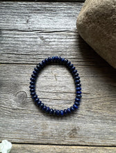 Load image into Gallery viewer, Lapis Lazuli 7 Inch Stretch Bead Bracelet Gift Southwestern