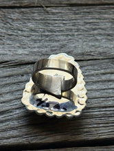 Load image into Gallery viewer, Native American Sterling Silver Kingman Turquoise Adjustable Ring Mary