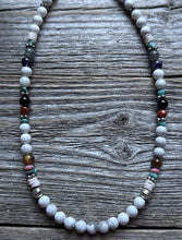 Load image into Gallery viewer, Tommy Rosita Singer T R Sterling Silver Multi Stone Choker Bead Necklace 15 Inch