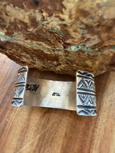 Load image into Gallery viewer, Navajo sterling silver white buffalo turquoise cuff bracelet