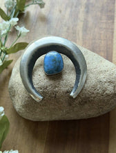 Load image into Gallery viewer, Navajo Native American Sterling Silver Blue Turquoise Handmade Pendant Gift P