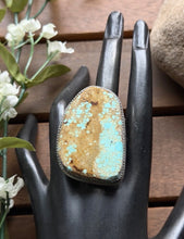 Load image into Gallery viewer, Navajo Native Sterling Silver Number 8 Turquoise Adjustable Ring Leslie Nez Gift