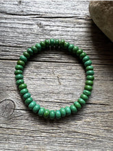 Load image into Gallery viewer, Green Turquoise 7 Inch Stretch Bead Bracelet Gift Southwestern