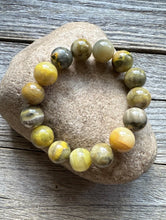 Load image into Gallery viewer, Bumblebee Jasper 7 Inch Stretch Bead Bracelet Gift Southwestern