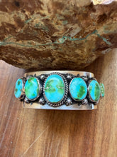Load image into Gallery viewer, Navajo sterling silver Sonoran cuff bracelet