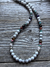 Load image into Gallery viewer, Tommy Rosita Singer T R Sterling Silver Multi Stone Choker Bead Necklace 15 Inch