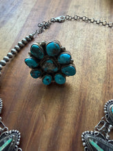 Load image into Gallery viewer, Navajo sterling silver turquoise necklace set