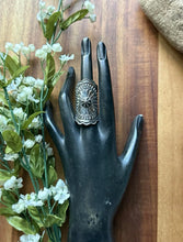 Load image into Gallery viewer, Sunshine Reeves Navajo Native 925 Sterling Silver Stamped Handmade Ring Size10.5