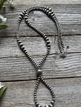 Load image into Gallery viewer, Jacla Sterling Silver Multi Graduated Pearls Bead Necklace 24 inch