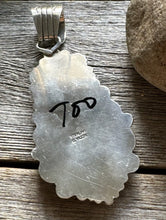 Load image into Gallery viewer, Navajo Sterling Silver Multi Stone Turquoise Spiny Oyster Pendant. C Yazzie