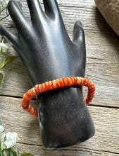 Load image into Gallery viewer, Orange Spiny Oyster Shell 7 Inch Stretch Bead Bracelet Gift