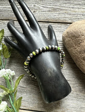 Load image into Gallery viewer, Genuine Green Turquoise 6mm 7 Inch 925 Sterling Silver Pearls Bead Bracelet