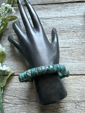 Load image into Gallery viewer, Turquoise Heishi 7 Inch Stretch Bead Bracelet Gift