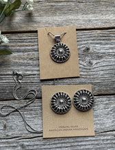 Load image into Gallery viewer, Navajo Native Sterling Silver Necklace Earrings Chain Set PA Gift 24 Inch