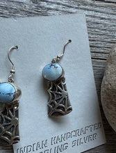 Load image into Gallery viewer, Navajo 925 Sterling Silver Golden Hill Turquoise Earrings Joe Paul Southwestern