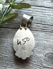 Load image into Gallery viewer, Native American Navajo Sterling Silver Lapis Pendant R Yazzie Gift