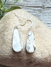 Load image into Gallery viewer, Native American Sterling Silver White Buffalo Turquoise Earrings SH