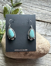 Load image into Gallery viewer, Navajo Native American Sterling Silver Turquoise Earrings KY