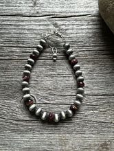 Load image into Gallery viewer, Genuine Purple Spiny Oyster 6mm 7 Inch 925 Sterling Silver Pearls Bead Bracelet