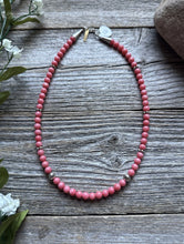 Load image into Gallery viewer, Tommy Rosita Singer T R Sterling Silver Pink Choker Bead Necklace 15 Inch