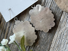 Load image into Gallery viewer, Navajo Sterling Silver Blue Turquoise Cluster Earrings RB