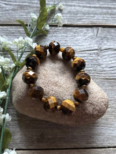 Load image into Gallery viewer, Tigers Eye 7 Inch Stretch Elastic Stretchy Bead Bracelet Gift