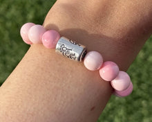 Load image into Gallery viewer, Kokopelli Pink Conch 7 Inch Stretch Stretchy Elastic Bead Bracelet Gift