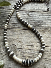 Load image into Gallery viewer, Freshwater Pearls Multi Graduated Sterling Silver Bead Necklace 18 inch