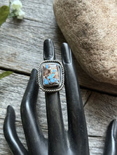 Load image into Gallery viewer, Native American Sterling Silver Golden Hill Turquoise Ring. Size 10 Gift BJ