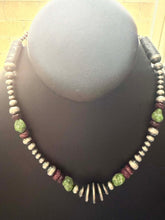 Load image into Gallery viewer, Sterling silver Sonoran spiny oyster necklace 18 inch