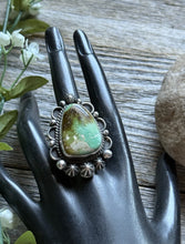 Load image into Gallery viewer, Native American Sterling Silver Royston Turquoise Ring Size 7.5 Mary Ellen