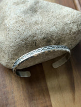 Load image into Gallery viewer, Sunshine Reeves Sterling Silver Stacker Cuff Bracelet Navajo Native Gift