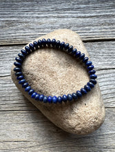 Load image into Gallery viewer, Lapis Lazuli 7 Inch Stretch Bead Bracelet Gift Southwestern