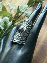 Load image into Gallery viewer, Sunshine Reeves Navajo Native 925 Sterling Silver Stamped Handmade Ring Size10.5