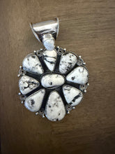 Load image into Gallery viewer, Navajo sterling silver wb pendant