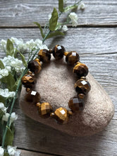 Load image into Gallery viewer, Tigers Eye 7 Inch Stretch Elastic Stretchy Bead Bracelet Gift