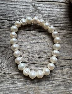 Freshwater Pearl 7 Inch Stretch Bead Bracelet Gift Southwestern