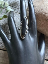 Load image into Gallery viewer, Vintage Pawn Navajo Sterling Silver Black Onyx Ring. Size 7.5